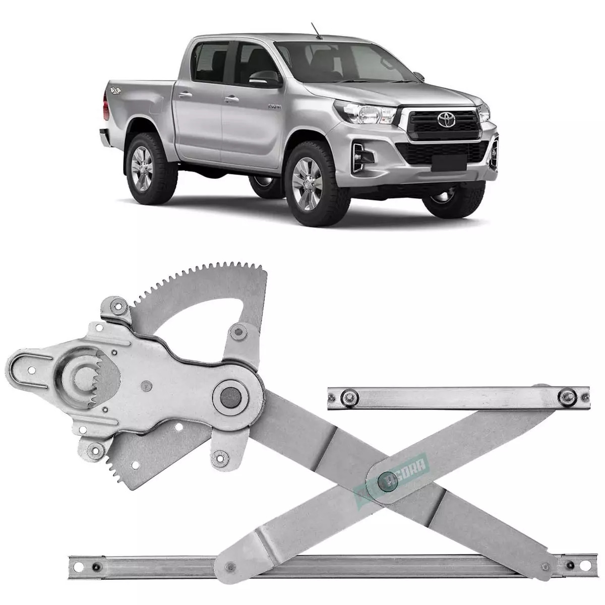 MAQUINA VIDRO ELETRICA DIANTEIRA DIR SEM MOTOR MABUCHI HILUX PICAPE SW4 16 EM DI