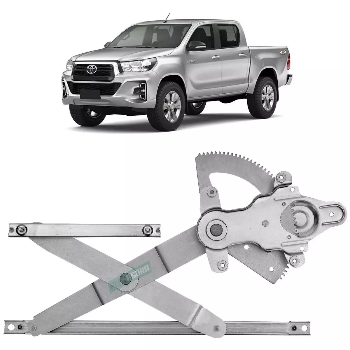 MAQUINA VIDRO ELETRICA DIANTEIRA ESQ SEM MOTOR MABUCHI HILUX PICAPE SW4 16 EM DI