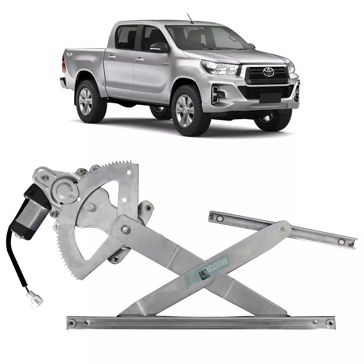 MAQUINA VIDRO ELETRICA DIANTEIRA DIR COM MOTOR 12V MABUCHI HILUX PICAPE SW4 16 E