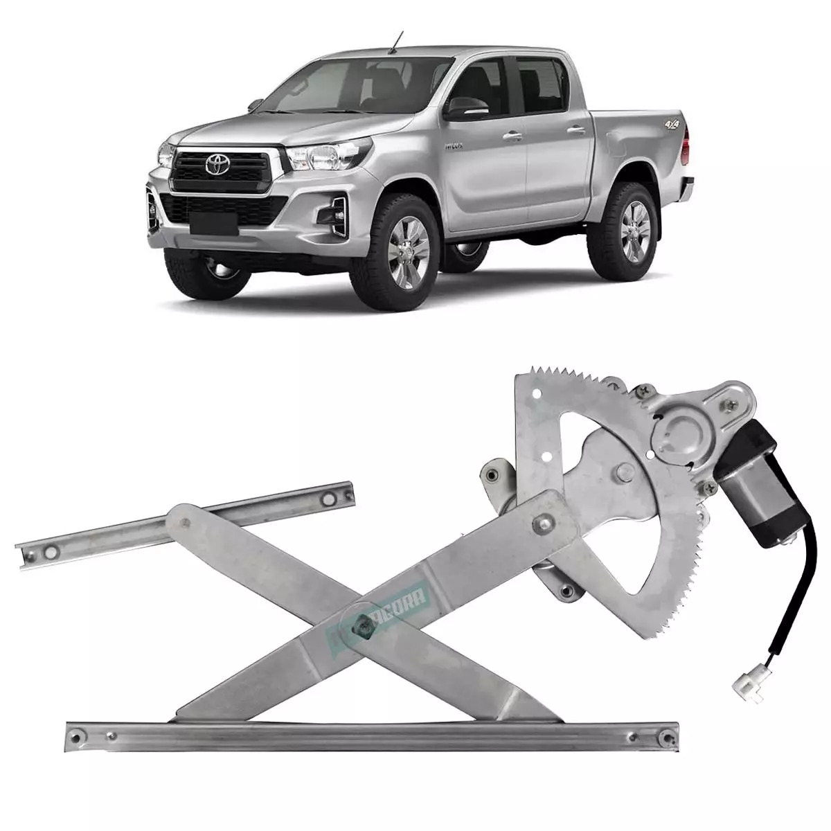 MAQUINA VIDRO ELETRICA DIANTEIRA ESQ COM MOTOR 12V MABUCHI HILUX PICAPE SW4 16 E