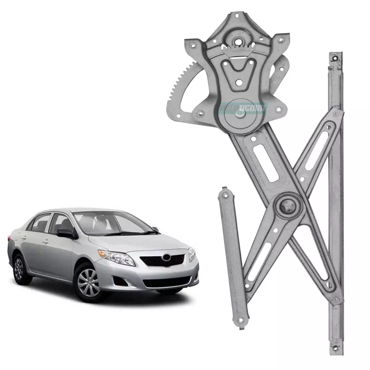 MAQUINA VIDRO ELETRICA 4 PORTAS DIANTEIRA DIR SEM MOTOR COROLLA 09 A 14 (6980102