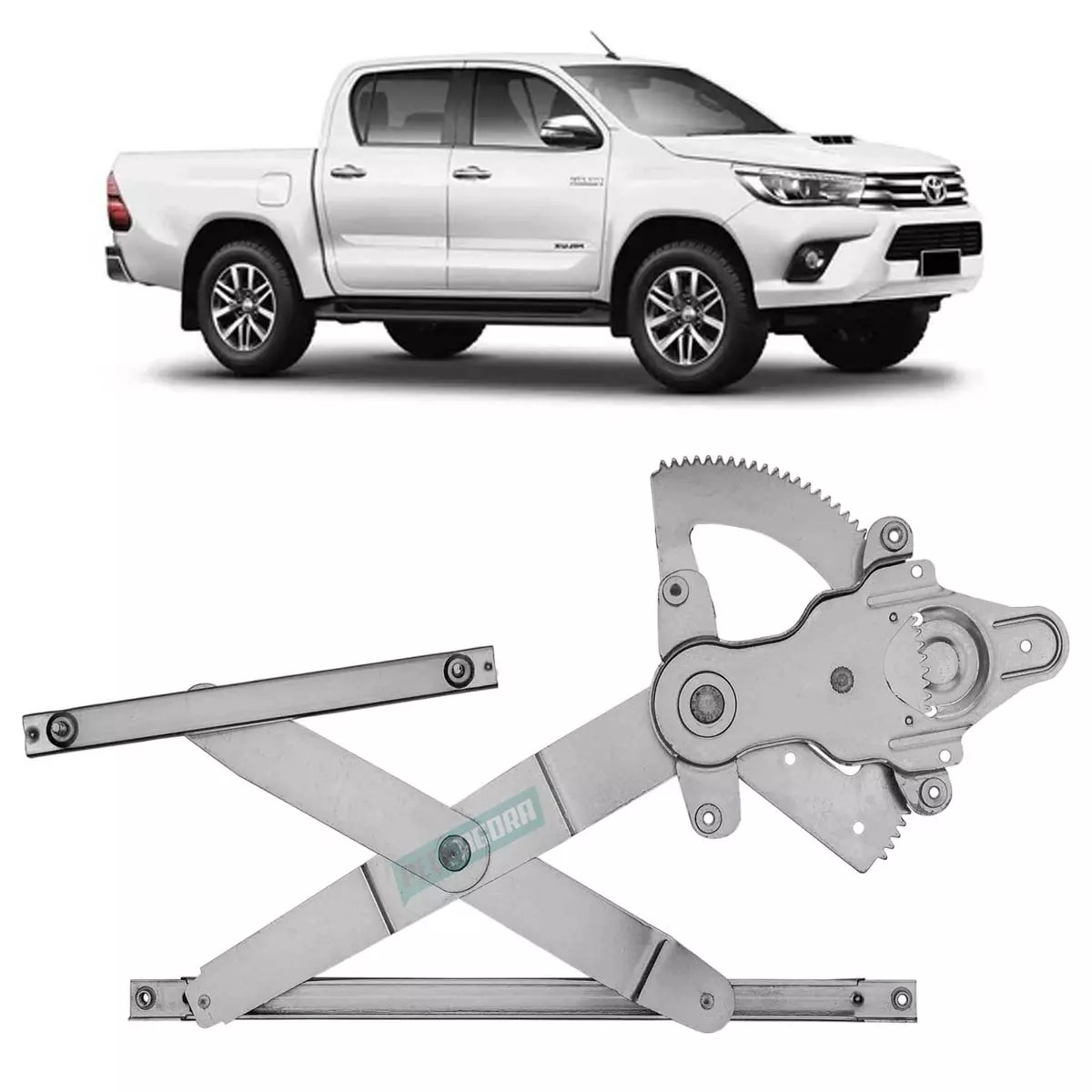 MAQUINA VIDRO ELETRICA DIANTEIRA DIR SEM MOTOR MABUCHI HILUX PICAPE SW4 05 A 15 