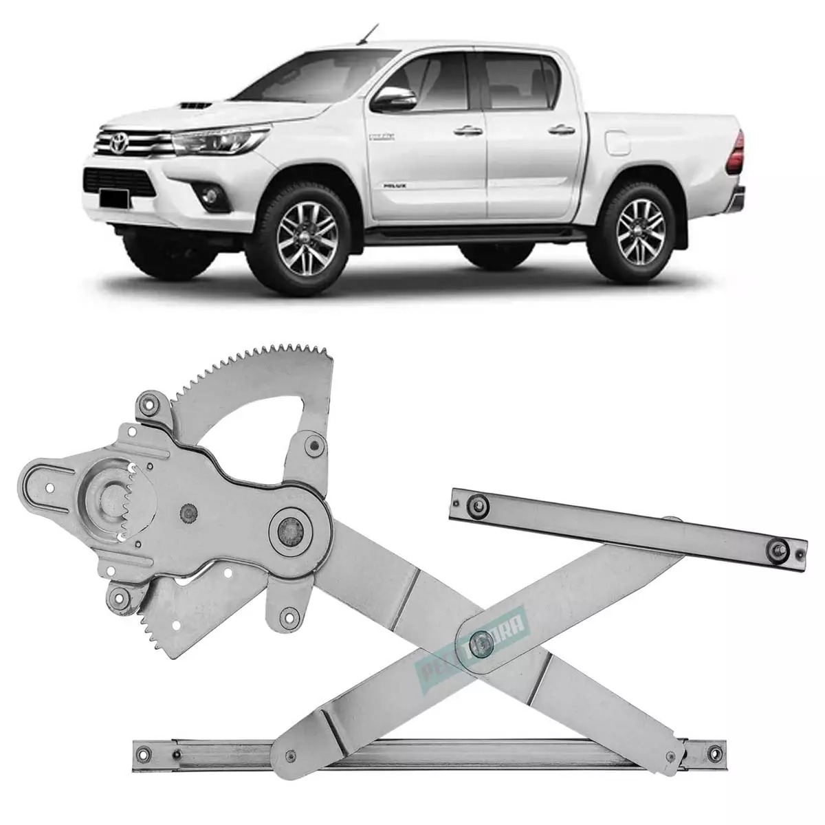 MAQUINA VIDRO ELETRICA DIANTEIRA ESQ SEM MOTOR MABUCHI HILUX PICAPE SW4 05 A 15 