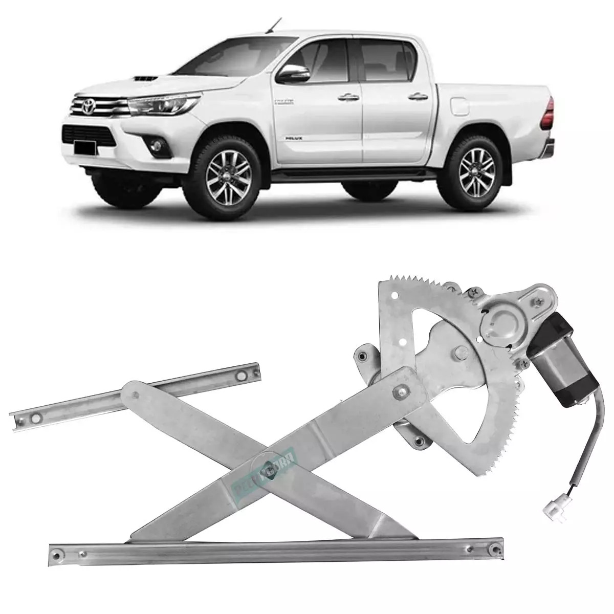 MAQUINA VIDRO ELETRICA DIANTEIRA ESQ COM MOTOR 12V MABUCHI HILUX PICAPE SW4 05 A
