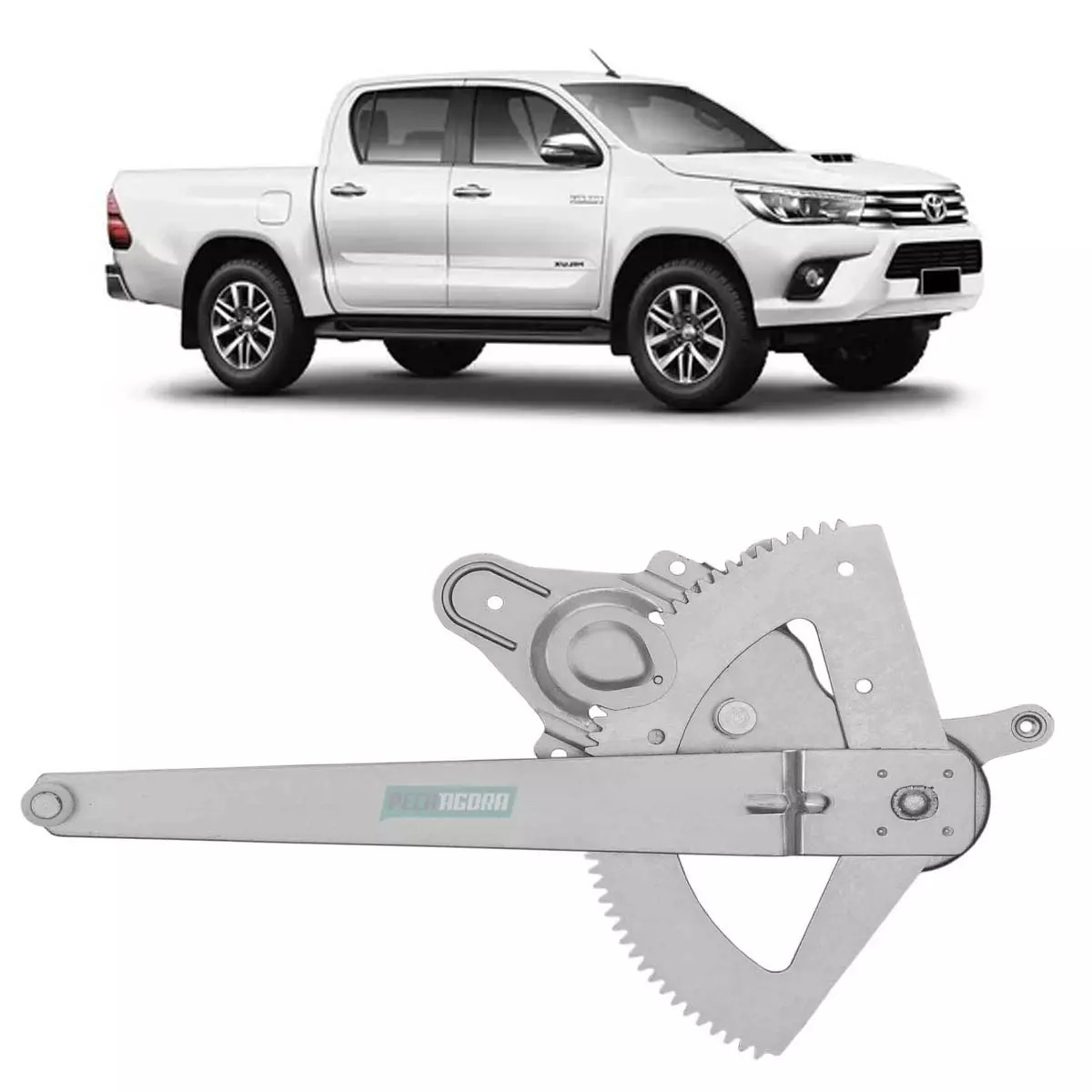 MAQUINA VIDRO ELETRICA TRASEIRA DIR SEM MOTOR MABUCHI HILUX PICAPE SW4 05 A 15 (