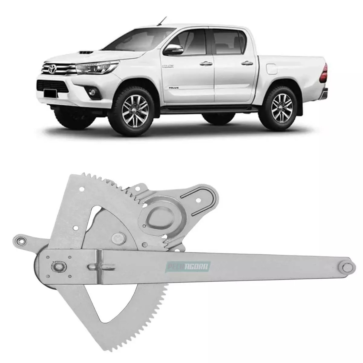 MAQUINA VIDRO ELETRICA TRASEIRA ESQ SEM MOTOR MABUCHI HILUX PICAPE SW4 05 A 15 (