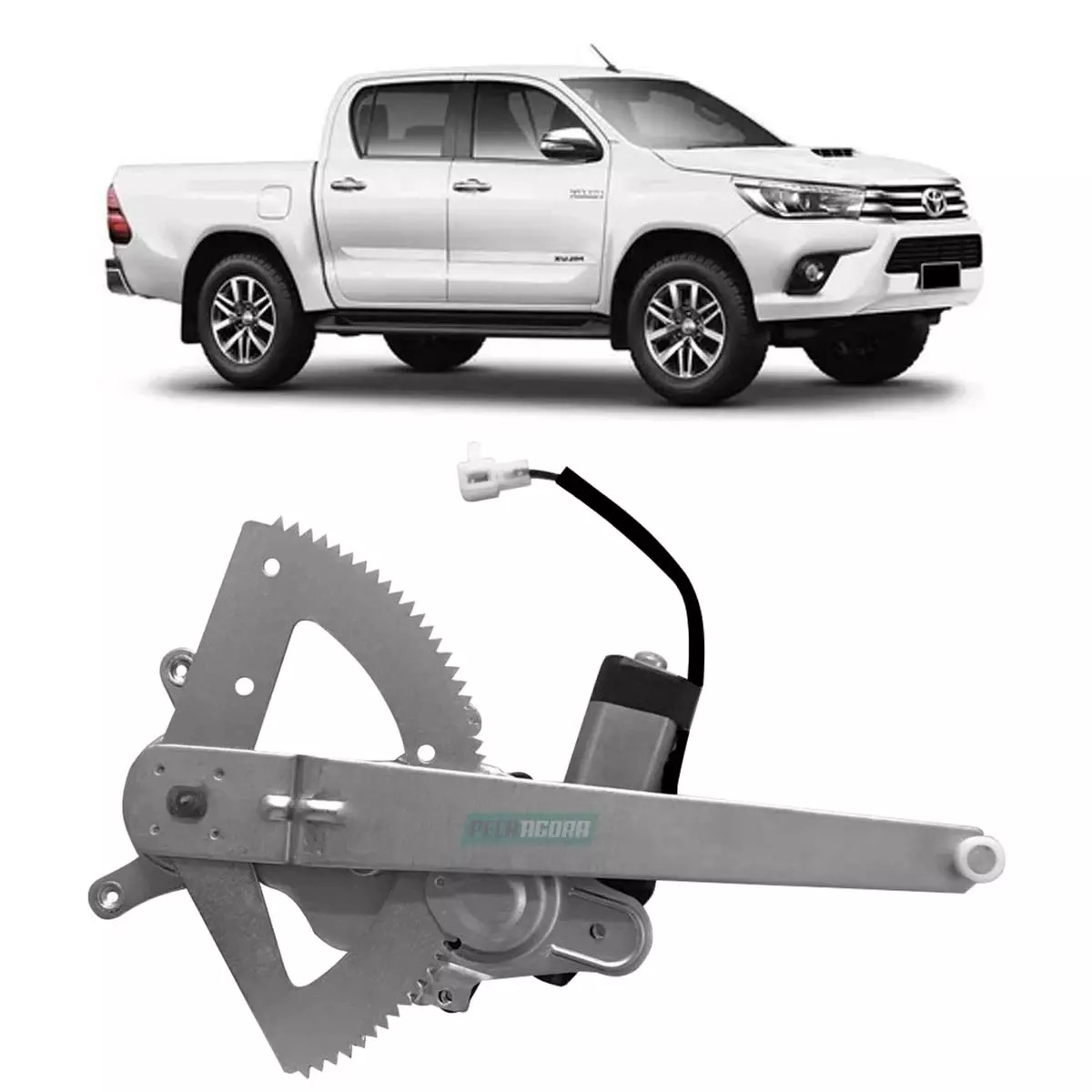 MAQUINA VIDRO ELETRICA TRASEIRA DIR COM MOTOR 12V MABUCHI HILUX PICAPE SW4 05 A 