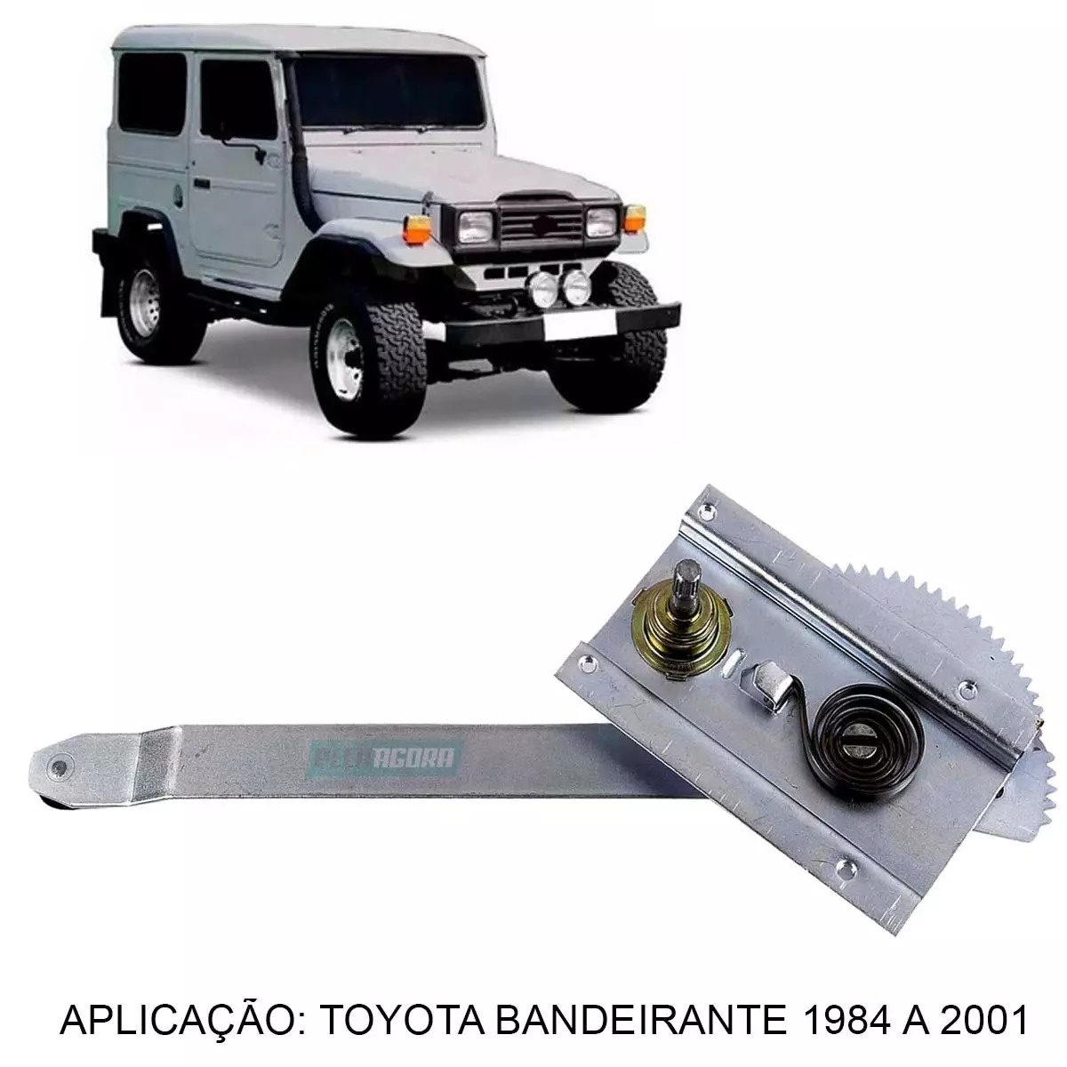 MAQUINA VIDRO MANUAL DIR BANDEIRANTE 84 A 01 PINO ESTRIADO 2 PORTAS (6980198003-