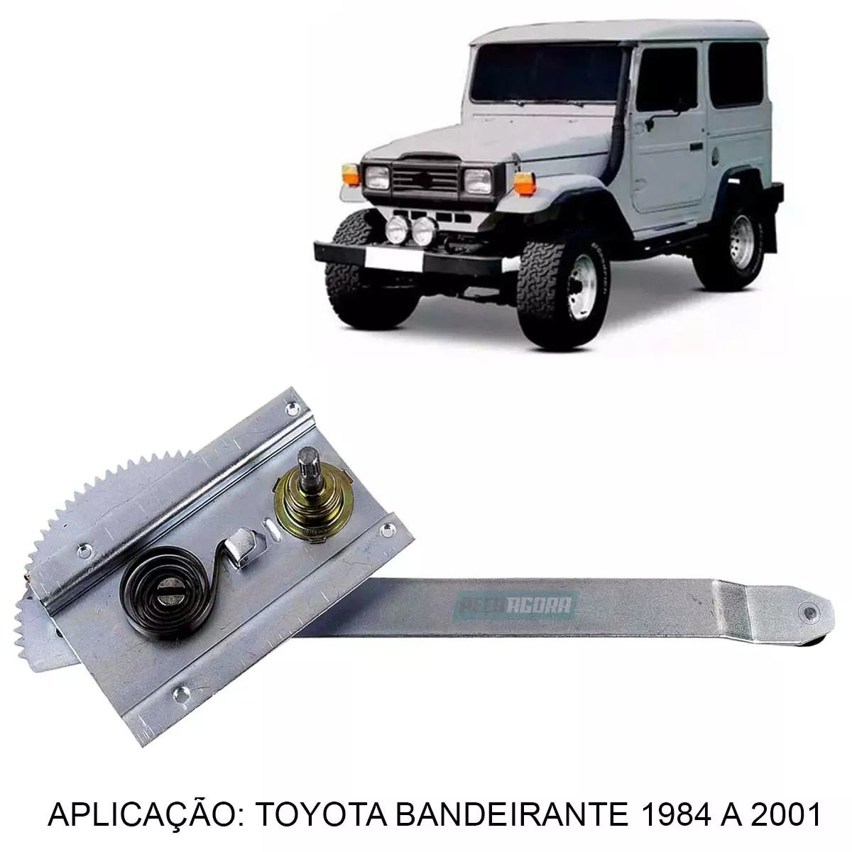 MAQUINA VIDRO MANUAL ESQ BANDEIRANTE 84 A 01 PINO ESTRIADO 2 PORTAS (6980298003-