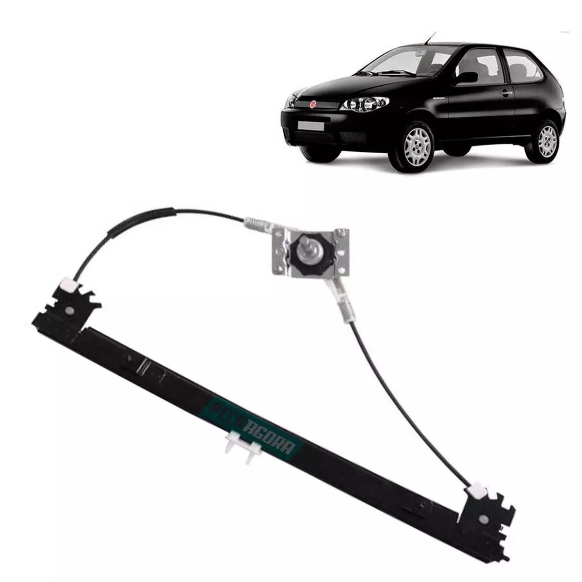 MAQUINA DE VIDRO MANUAL 4 PORTAS DIANTEIRA ESQ PALIO 96 A 17 PALIO WEEKEND 97 EM