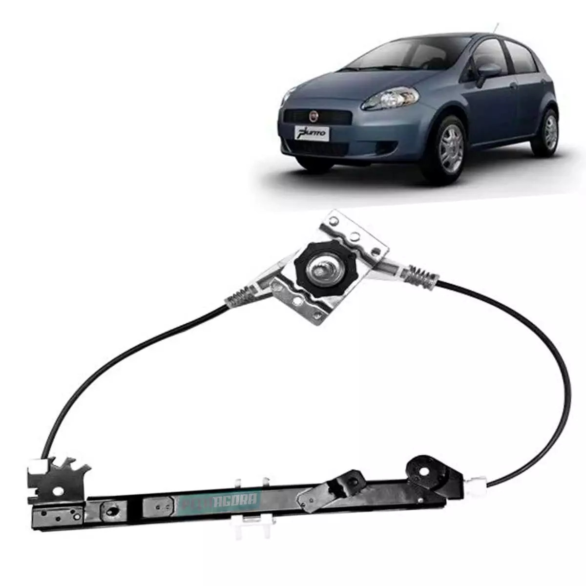 MAQUINA DE VIDRO MANUAL 4 PORTAS TRASEIRA DIR PUNTO 07 A 2017 (51812480-R1454D)