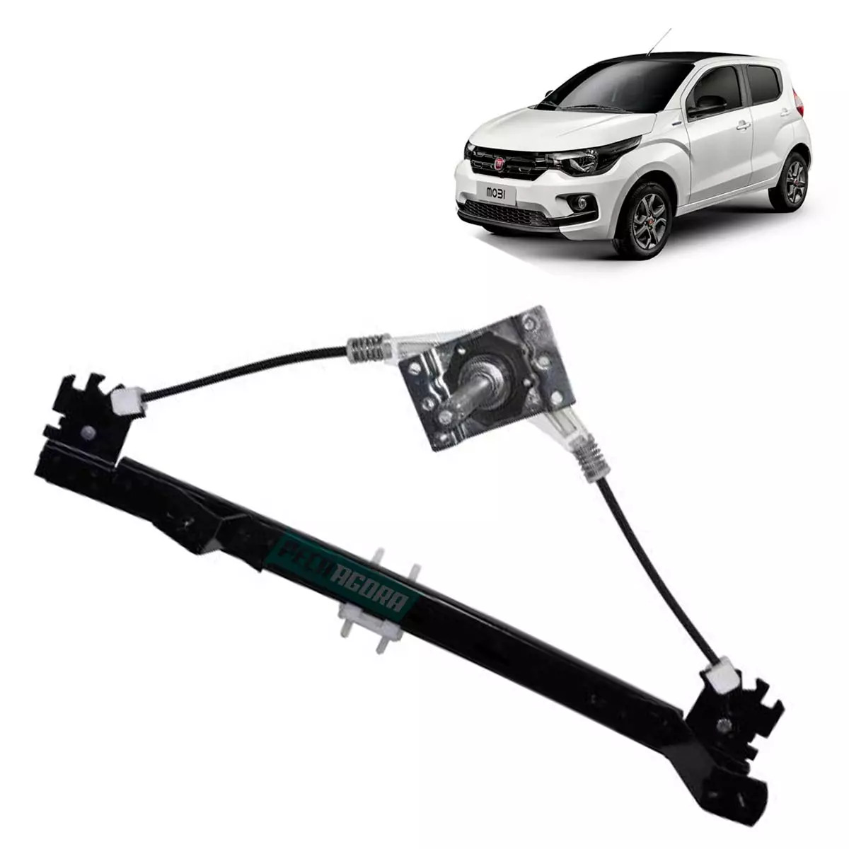 MAQUINA DE VIDRO MANUAL 4 PORTAS DIANTEIRA ESQ MOBI 16 EM DIANTE STRADA 2021 CAB