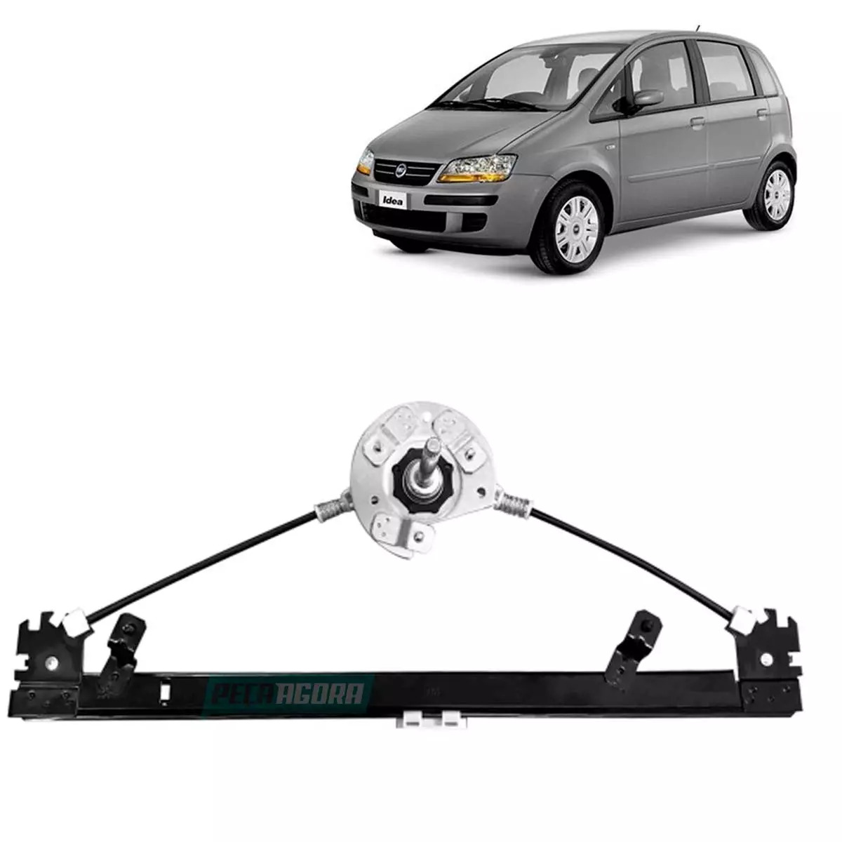 MAQUINA DE VIDRO MANUAL 4 PORTAS TRASEIRA DIR IDEA 05 A 2016 (51736258-R1463D)