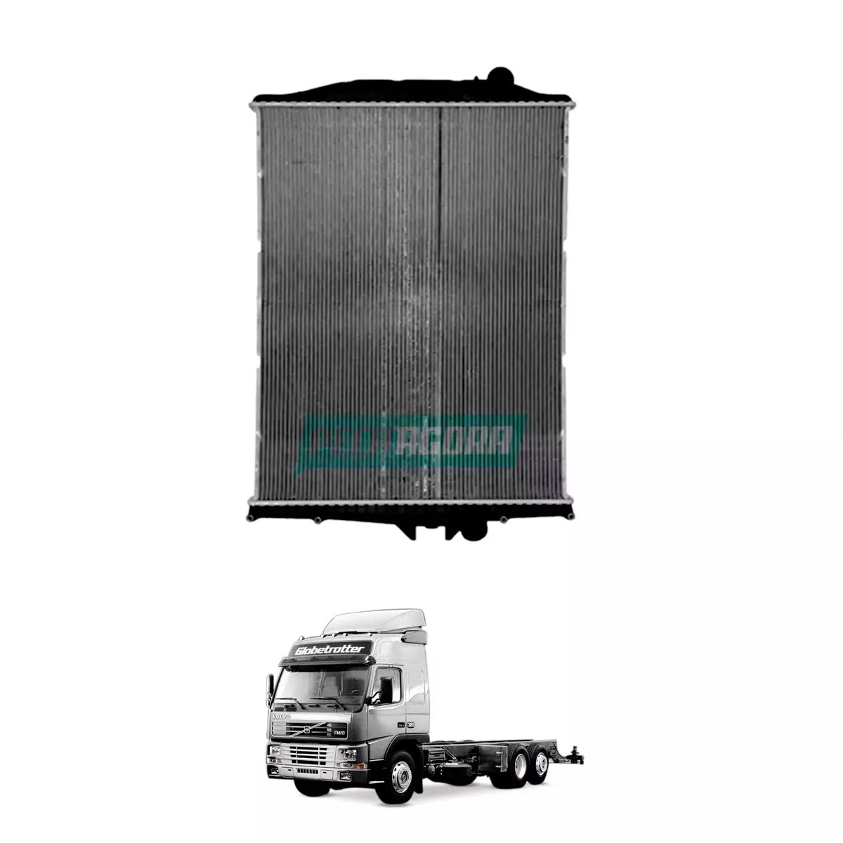 RADIADOR DE AGUA VISCONDE PARA VOLVO GLOBETROTTER FM10 (8149370)