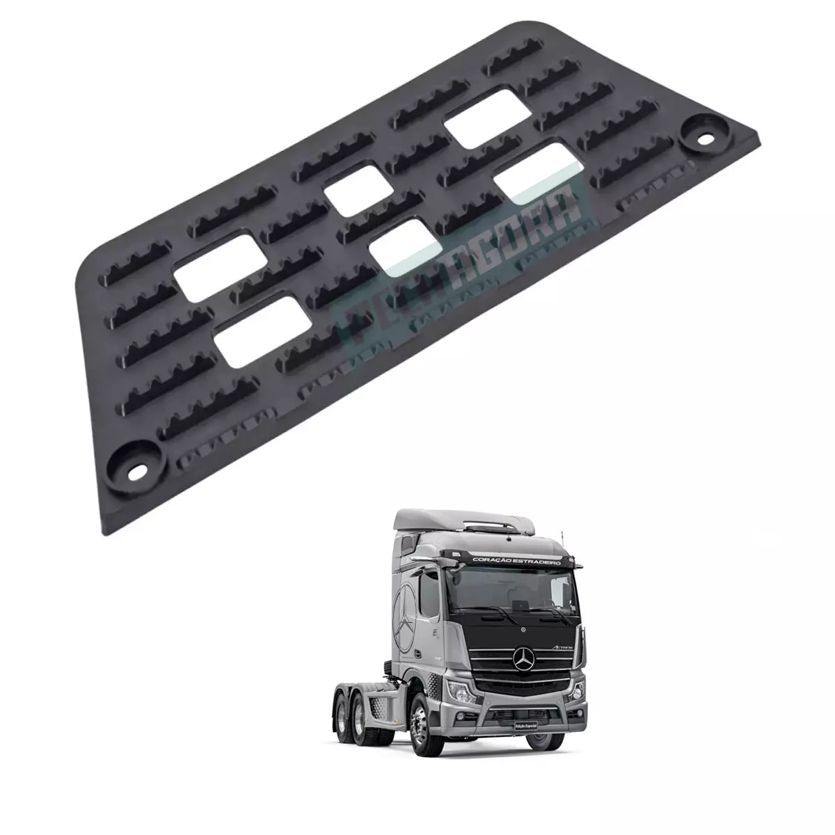 PISANTE ESTRIBO MB ACTROS 1 DEGRAU PLASTICO - SERVE ESQUERDO OU DIREITO (9436660