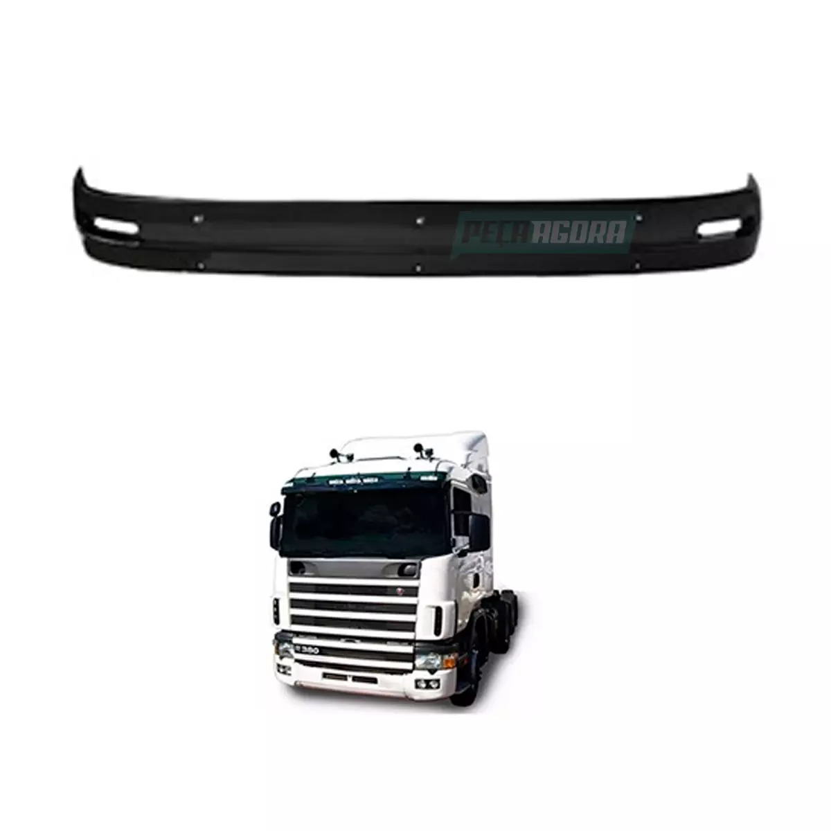 QUEBRA SOL PARA SCANIA SERIE 4 - 2 LANTERNAS ACRILICO (1430533,)