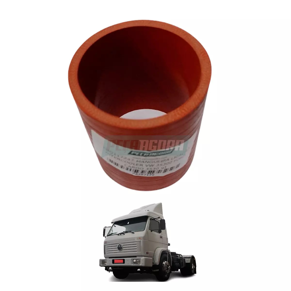 MANGUEIRA LIGACAO INTERCOOLER VW 35300 FORD CARGO 3530 91 (TQG117247)