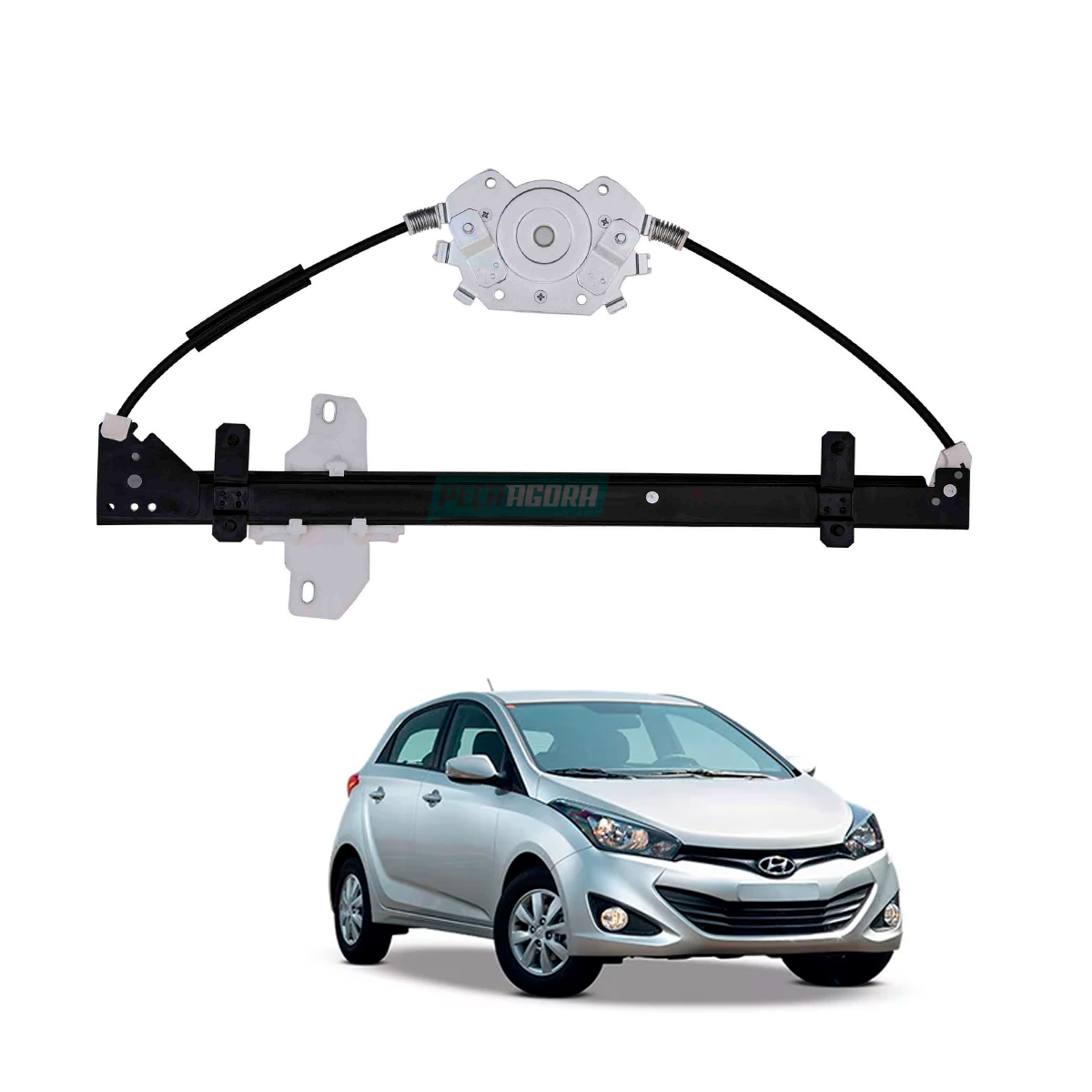 MAQUINA VIDRO ELETRICA 4 PORTAS TRASEIRA DIR SEM MOTOR MABUCHI HB20 2012 A 2019 