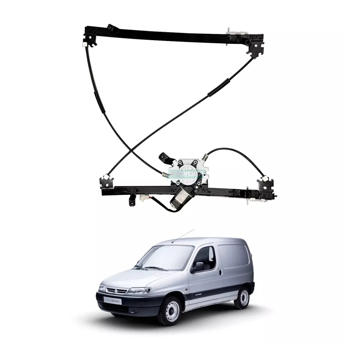MAQUINA VIDRO ELETRICA DIR COM MOTOR MABUCHI BERLINGO 98 A 06 PARTNER 1999 EM DI