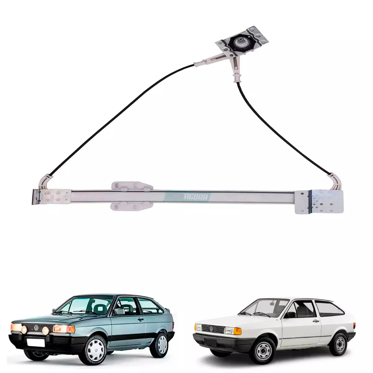 MAQUINA VIDRO MANUAL ESQUERDA GOL PARATI SAVEIRO VOYAGE ATE 87 PINO CURTO (30583