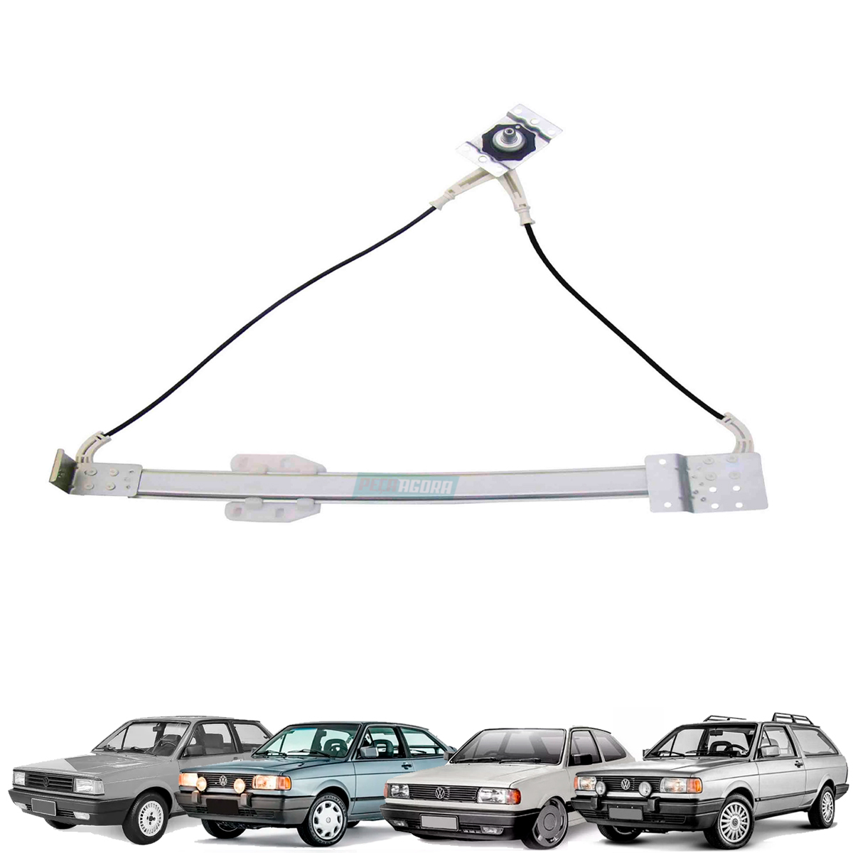 MAQUINA VIDRO MANUAL ESQ GOL PARATI SAVEIRO VOYAGE 87 A 96 PINO LONGO (307837501