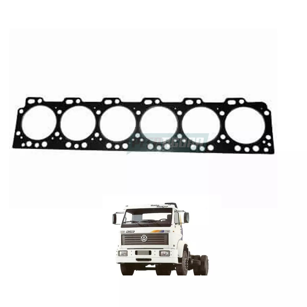 JUNTA CABECOTE MOTOR CUMMINS 6CTAA 0,25MM 0,10 VW 14.220 16.170 16.220 24.220 24