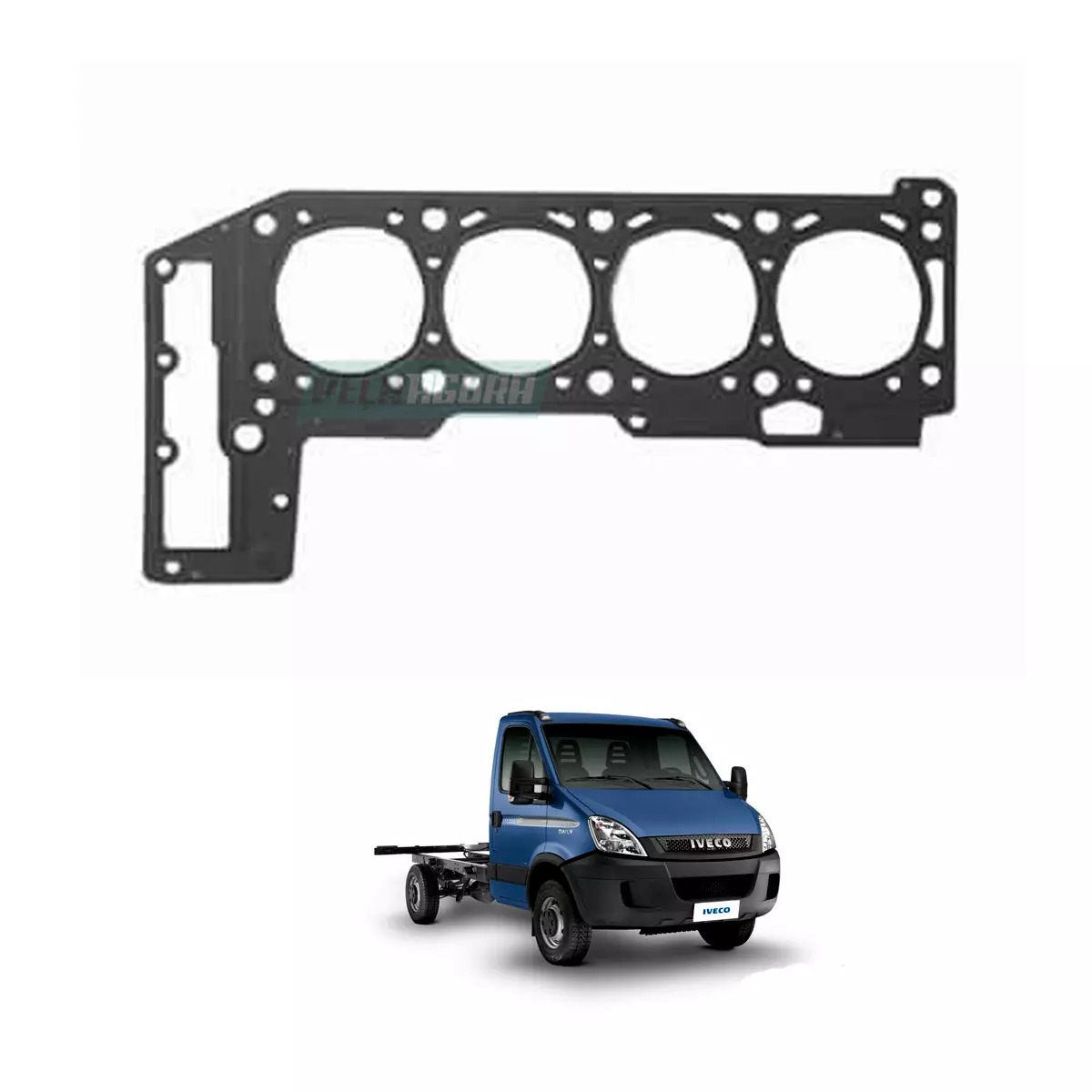 JUNTA CABECOTE 2 PIC 1,4MM PARA IVECO DAILY 35S14 A7 70C16 TODAS APOS 2008 (5040