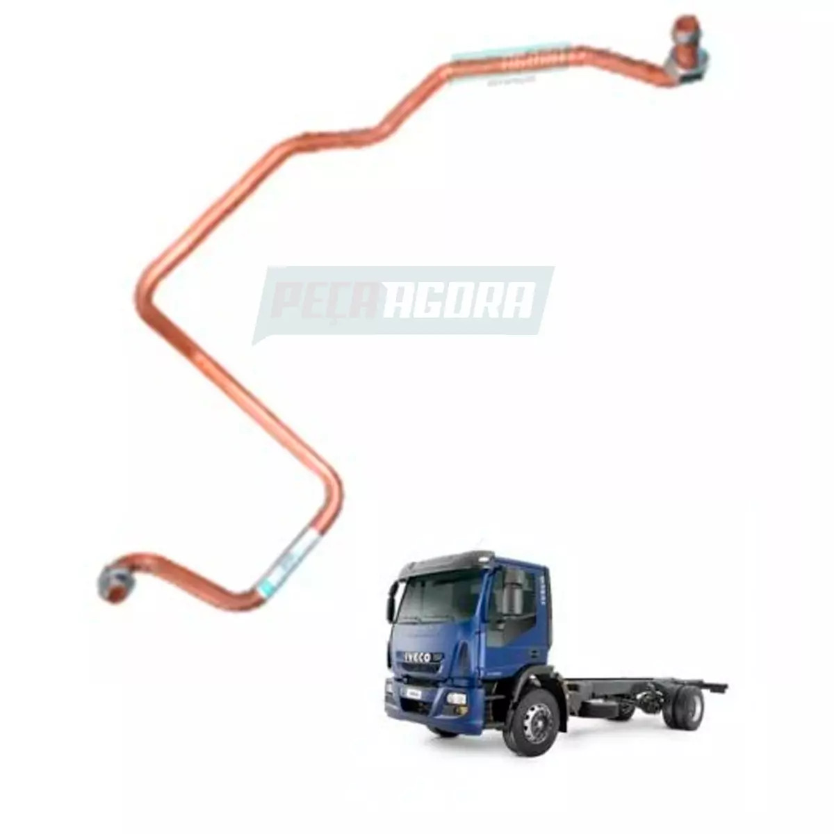 TUBO COMPRESSOR AR PARA IVECO EUROCARGO TECTOR (504106286)