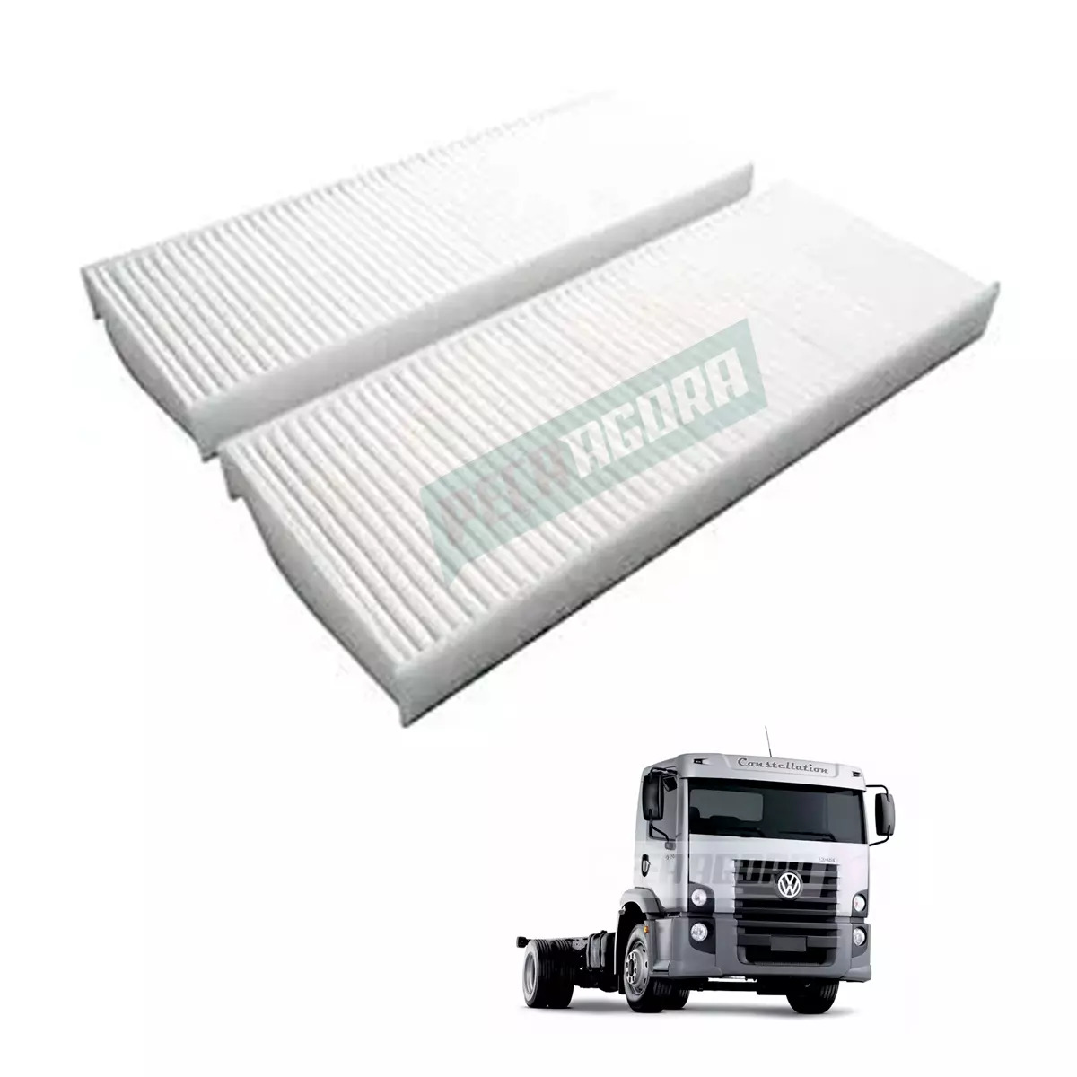 FILTRO AR CONDICIONADO DUPLO VW CONSTELLATION 13180E 15180E 17250E 24250E 19320 