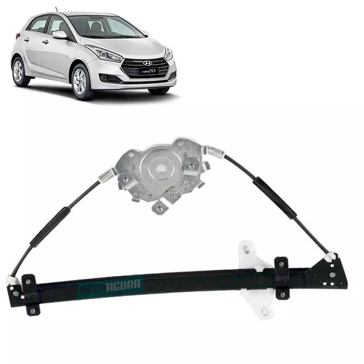 MAQUINA VIDRO ELETRICA 4 PORTAS DIANTEIRA DIR SEM MOTOR MABUCHI HB20 2012 EM DIA