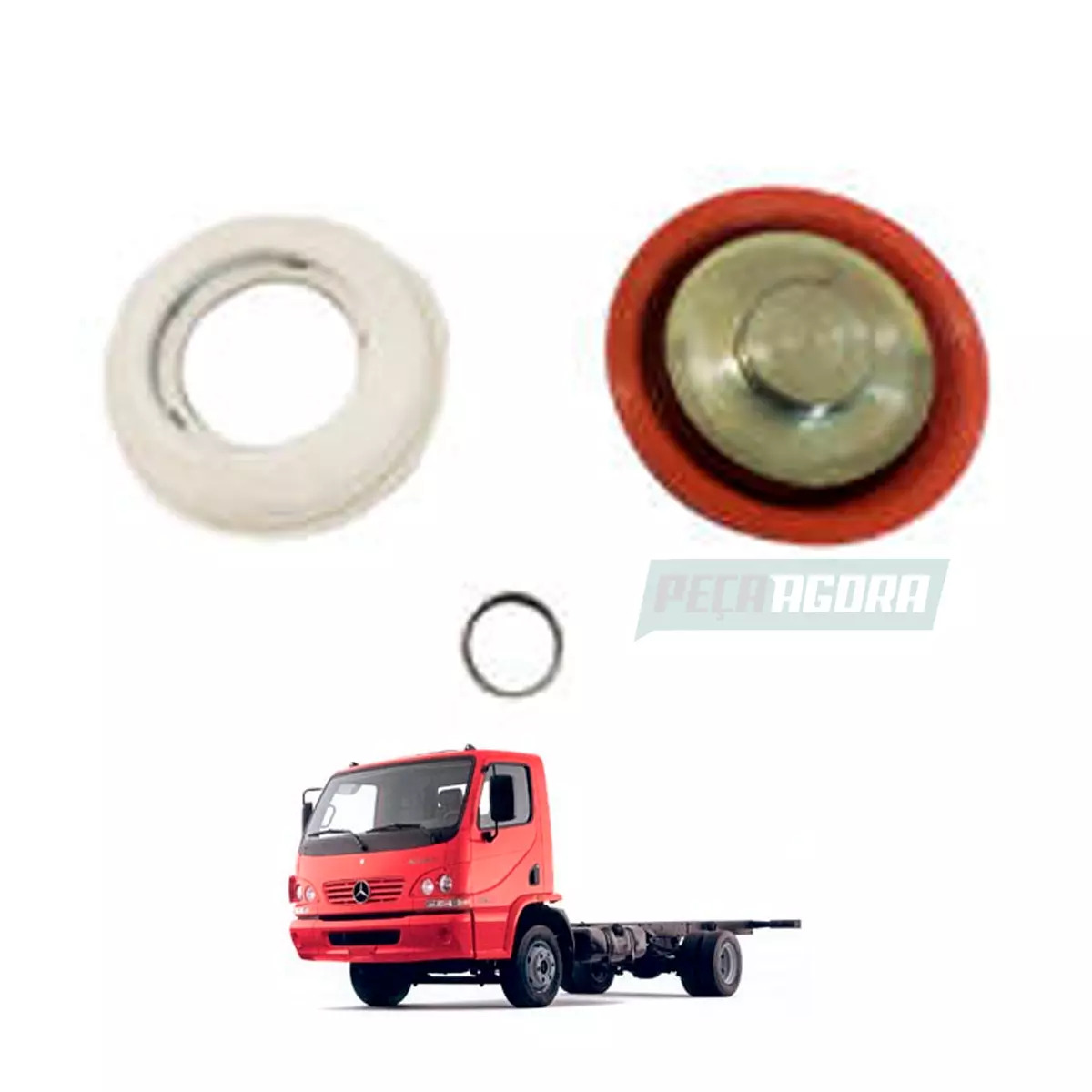 REPARO SAPATA FREIO MB ACCELO 915 CCOM FOLE 17,5"  KNORR (0004204282-BRD017-)