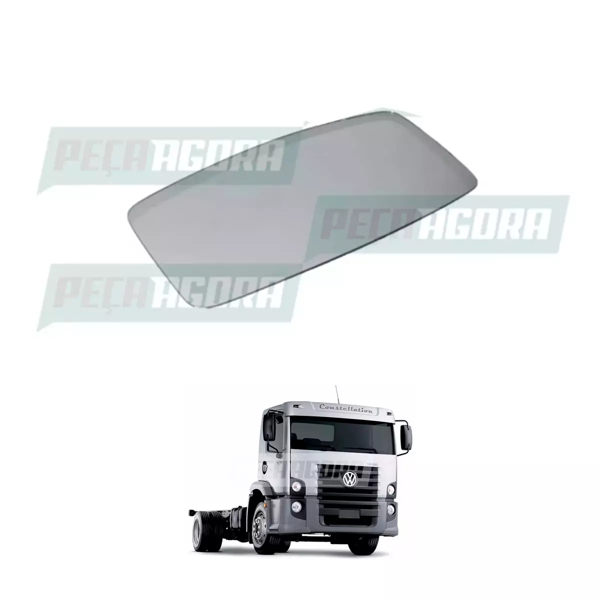 VIDRO ESPELHO CONVEXO VW CONSTELLATION 2005... CARCACA LS (2R0857521A,)