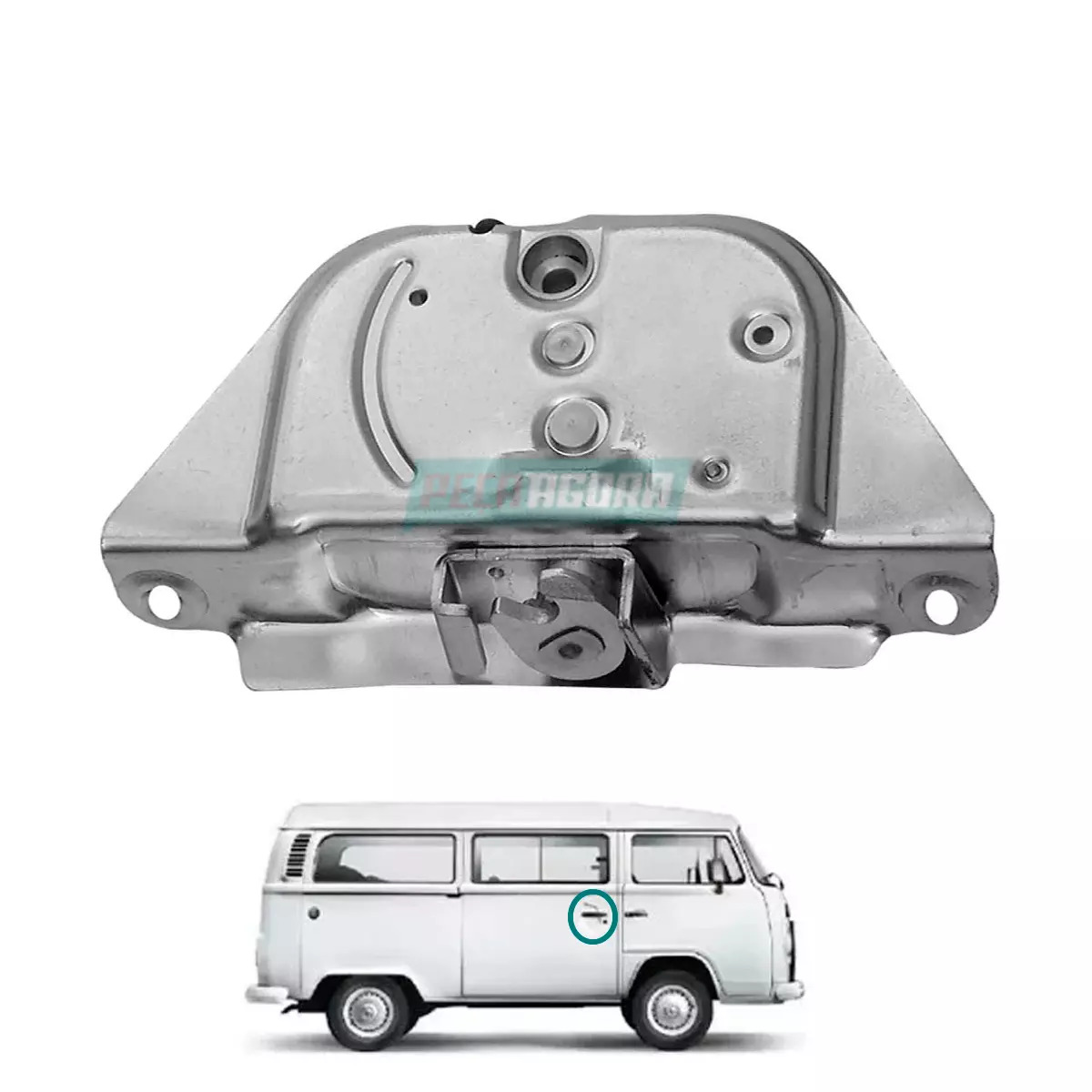 FECHADURA DA PORTA CENTRAL KOMBI 97 A 14 COM ENGATE LINGUETA (211843604J-F4213)
