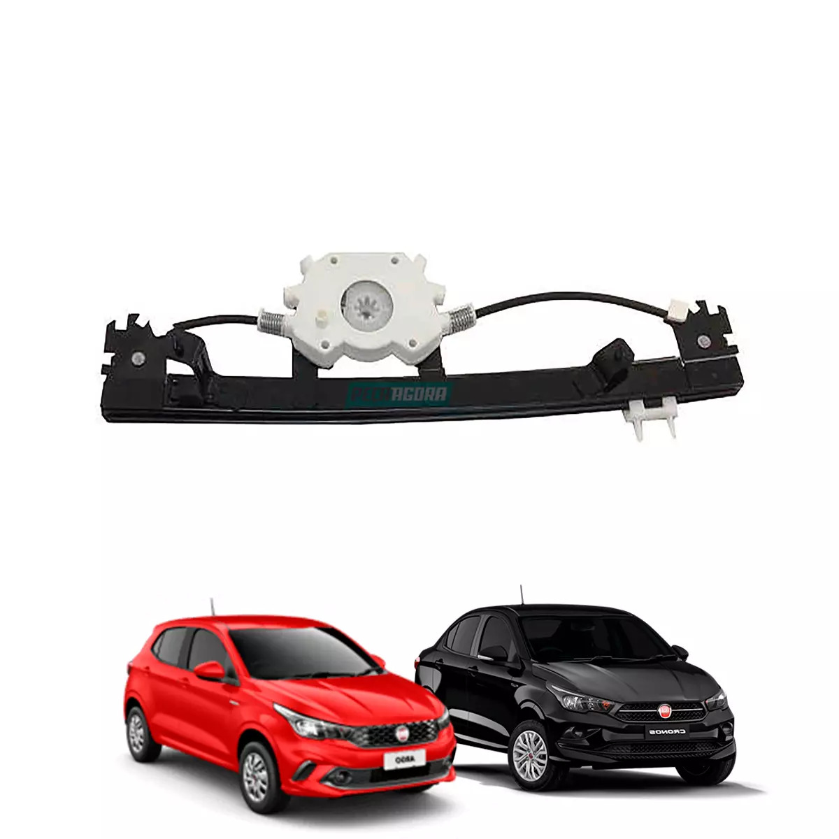 MAQUINA VIDRO ELETRICA TRASEIRA DIR SEM MOTOR MABUCHI ARGO 16 EM DIANTE CRONOS 1