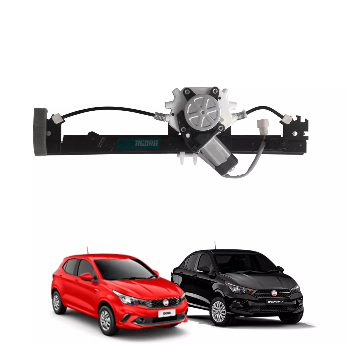 MAQUINA VIDRO ELETRICA TRASEIRA DIR COM MOTOR 12V MABUCHI ARGO 16 EM DIANTE CRON