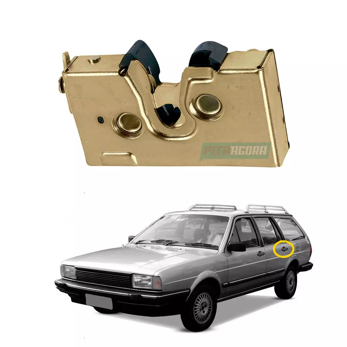 FECHADURA PORTA TRASEIRA ESQ SANTANA QUANTUM 84 A 90 2 OU 4 PORTAS (ZBD839015-F4