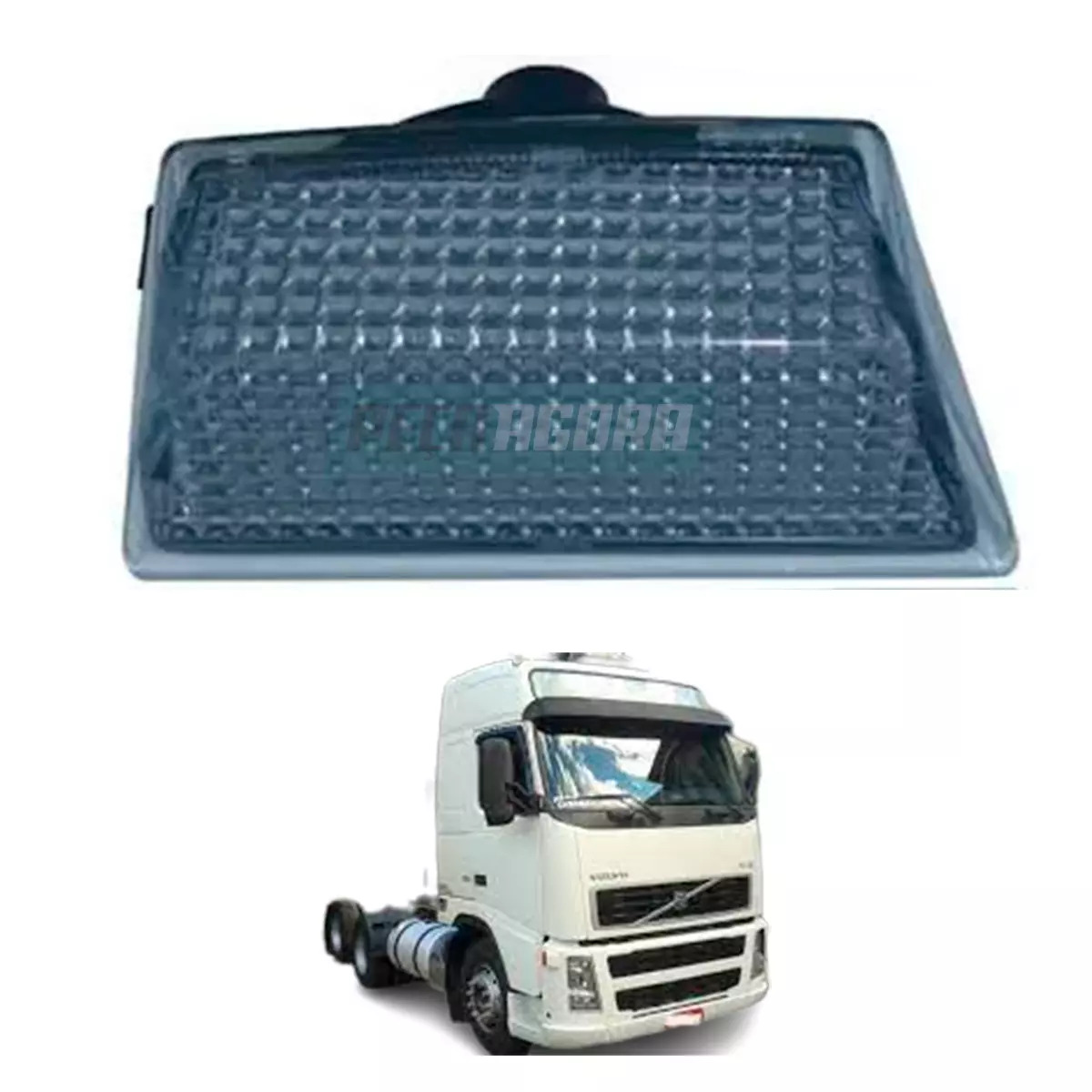LANTERNA DIANTEIRA PISCA ESQUERDO VOLVO FH 2004.. CRISTAL SEM SOQUETE (20409874-
