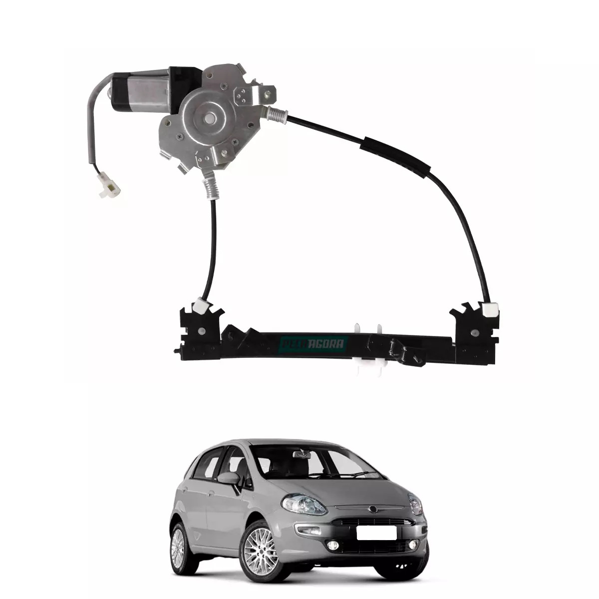 MAQUINA VIDRO ELETRICA TRASEIRA DIR SEM MOTOR LINEA PUNTO 07 A 17 (51753953-R142