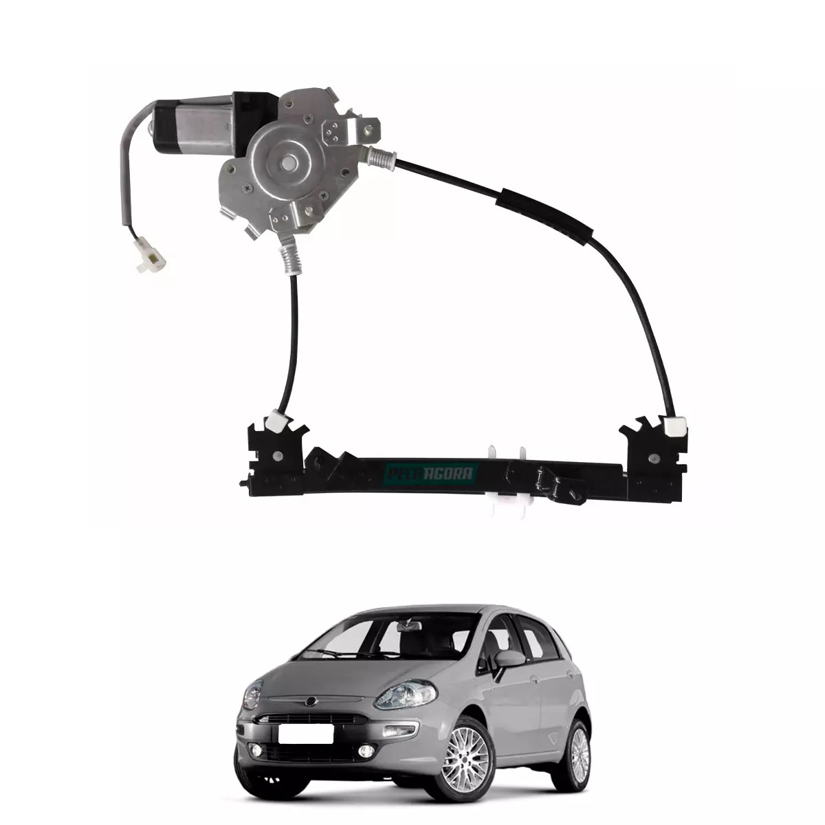 MAQUINA VIDRO ELETRICA TRASEIRA ESQ SEM MOTOR LINEA PUNTO 07 A 17 (51784091-R142