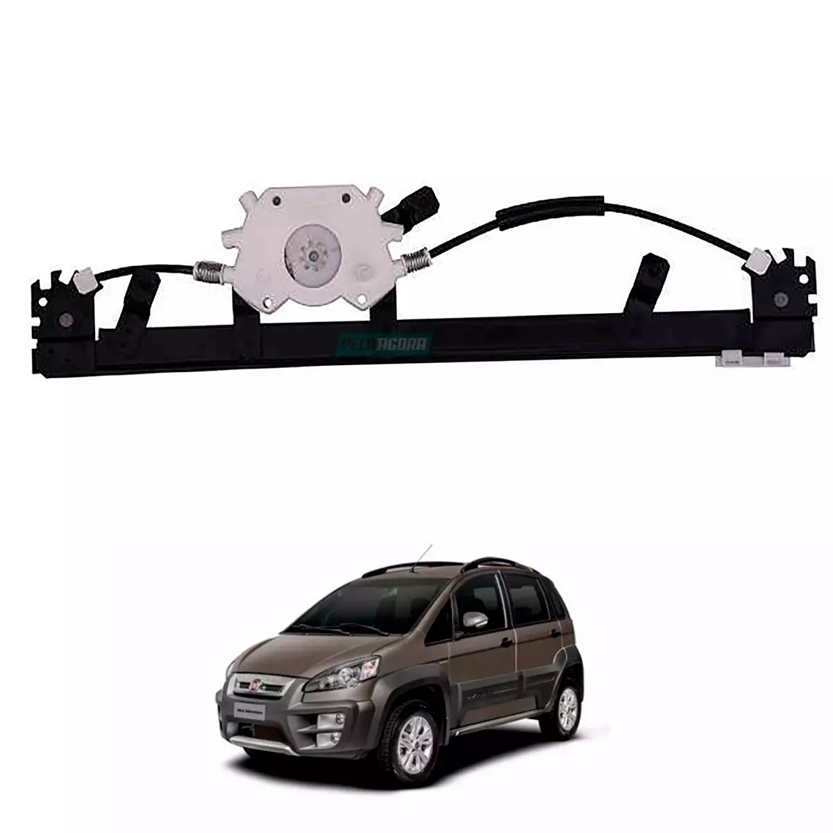 MAQUINA VIDRO ELETRICA TRASEIRA ESQ SEM MOTOR MABUCHI IDEA 05 A 16 (51783849-R14