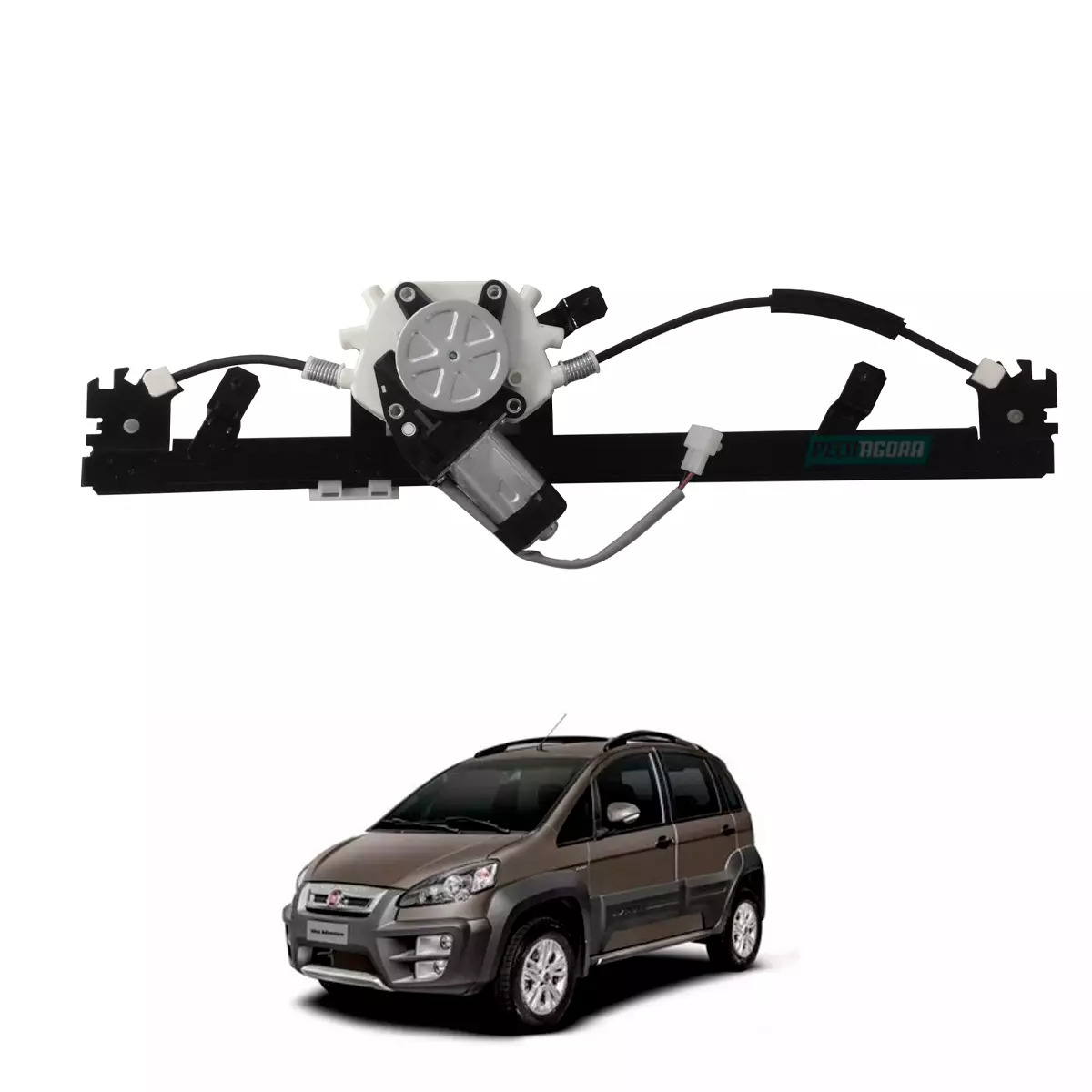 MAQUINA VIDRO ELETRICA TRASEIRA ESQ COM MOTOR MABUCHI IDEA 05 A 16 (51783849-R14