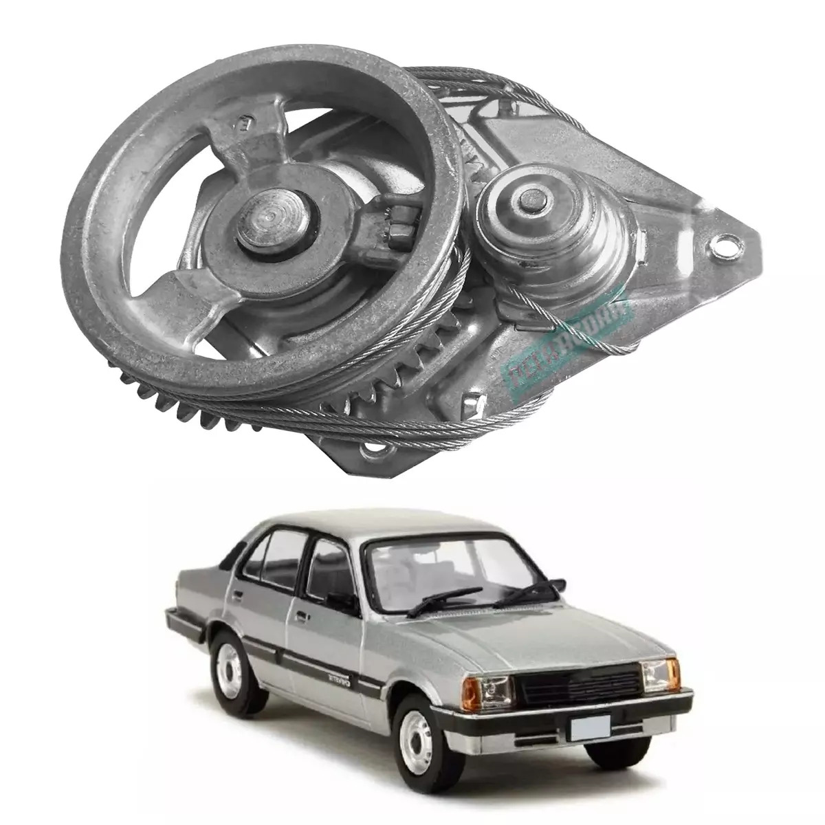 MAQUINA VIDRO MANUAL TRASEIRA DIR CHEVETTE GM 83 A 86 4 PORTAS (94633654-R3112D-