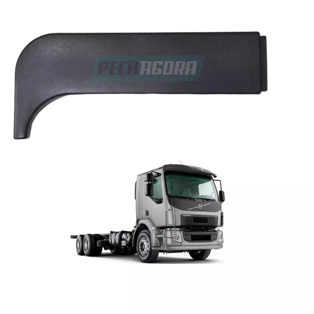 CAPA ACABAMENTO BRACO DO ESPELHO VOLVO VM SUPERIOR DIREITO SEM ESPELHO DE RAMPA 