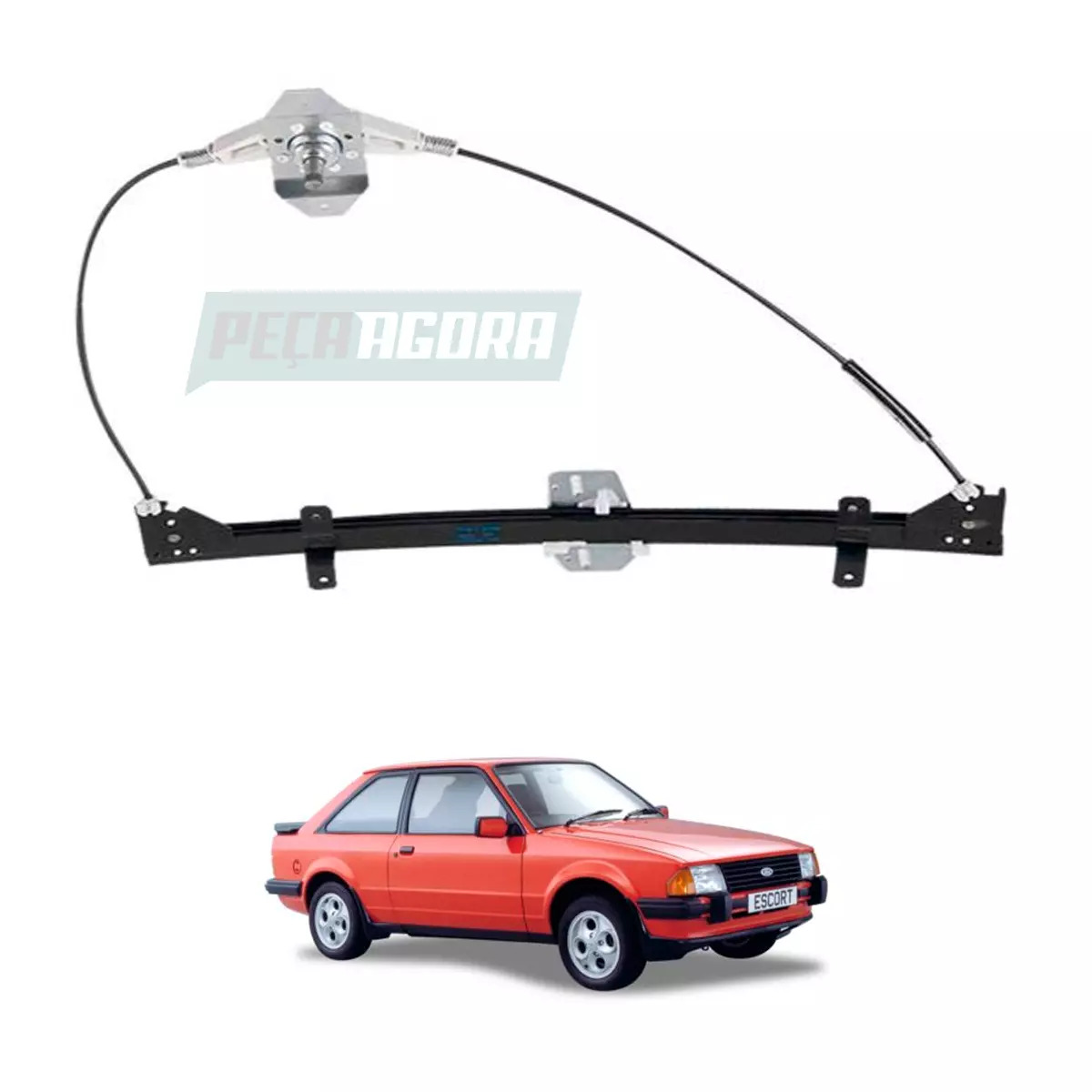 MAQUINA VIDRO MANUAL LADO ESQ ESCORT 1993 ATE 1996 LOGUS 1993 ATE 1997 (54783750
