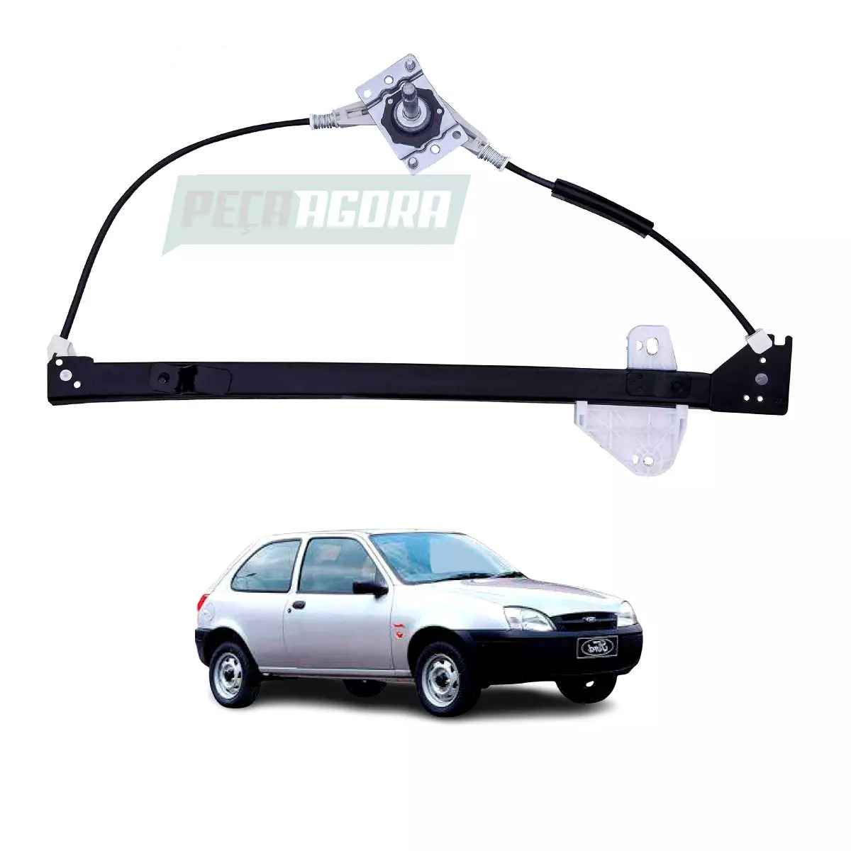 MAQUINA VIDRO MANUAL DIANTEIRA ESQ FIESTA 2002 ATE 2014 AMAZON (2S65A23231AG-R51