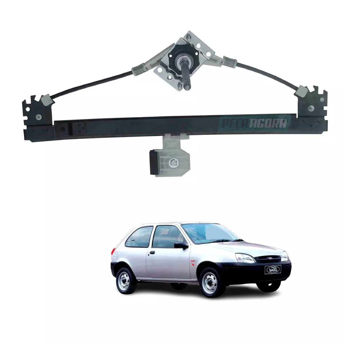MAQUINA VIDRO MANUAL TRASEIRA ESQ FIESTA 2002 ATE 2014 AMAZON (2S65A27001AF-R513