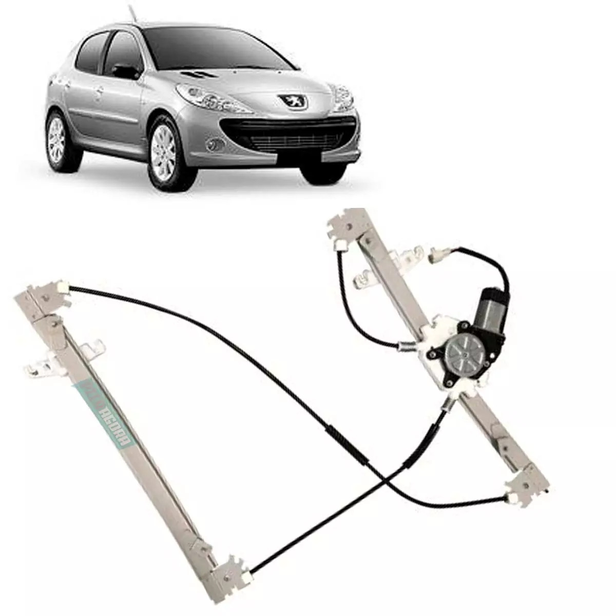 MAQUINA VIDRO ELETRICA DIANTEIRA DIR SEM MOTOR MABUCHI 206 08 A JAN/2009 207 PAS