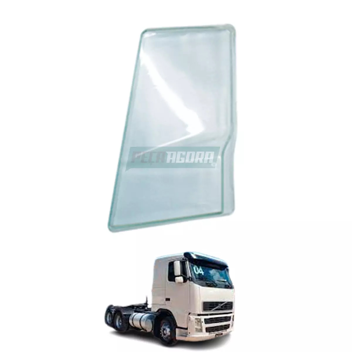VIDRO FAROL ESQ VOLVO FH12 FM12 ANO 2004 A 2009 (20379428/)
