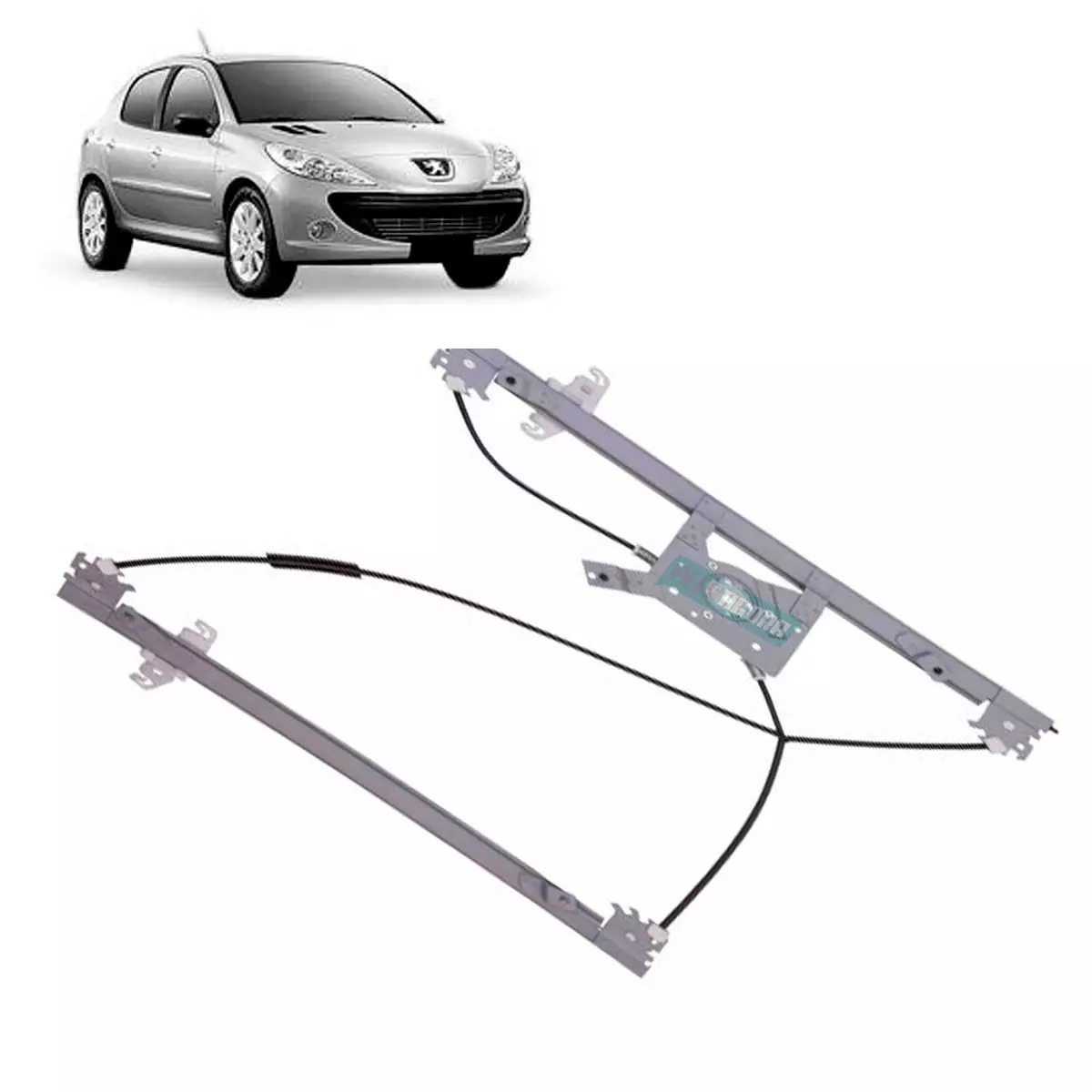 MAQUINA VIDRO ELETRICA 2 PORTAS ESQ SEM MOTOR ORIGINAL 206 08 A JAN/2009 207 200