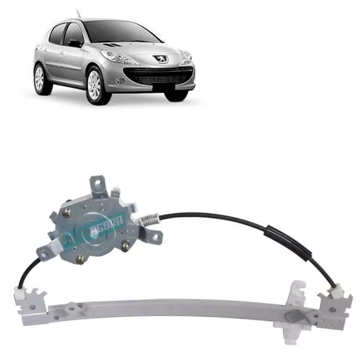 MAQUINA VIDRO ELETRICA TRASEIRA ESQ SEM MOTOR MABUCHI 206 08 A JAN/2009 207 PASS